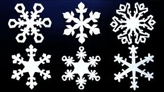 Paper snowflake tutorial v2 - How to make a perfect snowflake - EzyCraft