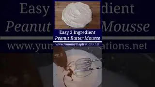 3 Ingredient Peanut Butter Mousse Dessert Recipe #easydessert #3ingredientrecipes #peanutbutter