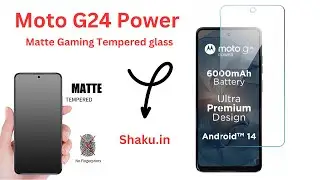 How to Apply Moto G24 Power Matte Tempered Glass Screen Protector (Matte Gaming Screen Guard)