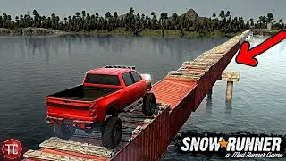 SnowRunner: THE BRIDGE OF DOOM!! (Hardest Bridge In The Game)