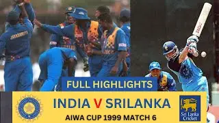 India V Srilanka AIWA CUP 1999 | Very Aggressive Batting by Sachin and Completes his 23rd 100*