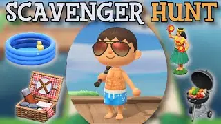 🔴Summer Scavenger Hunt! | Animal Crossing: New Horizons