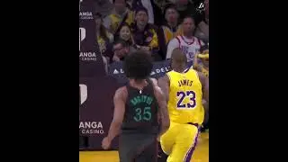 Lebron James CHASEDOWN Blocked on Jordan Pole Lakers vs Wizards