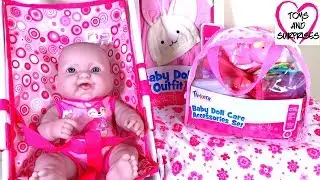 Видео с куклой Пупсик Играем в дочки матери набор с аксессуарами Baby Doll Accessories Pack