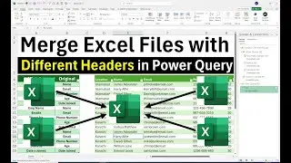 How To Merge Excel Files with Different Header Power Query Excel