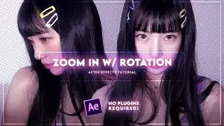 after effects zoom transition w/ rotation tutorial