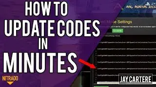 How To Update Codes On Your Nitrado ARK PS4 Server In MINUTES - ARK PS4 Server Tutorial