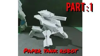 #origami#kirigami#  paper tank robot (origami pieces)