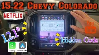 2016 Chevrolet Colorado 12.1" Carplay Android Auto Waze navigation mirror cast YouTube Hidden code