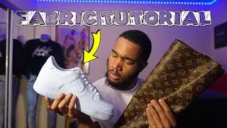 HOW TO: PUT FABRIC ON AF1'S THE CORRECT WAY! TUTORIAL