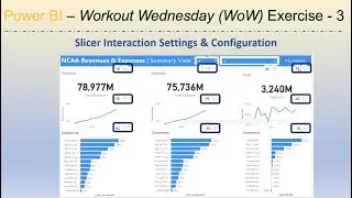 Power BI Workout Wednesday Exercise 3 - Adding and Managing Slicer Interactions Settings