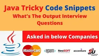 Java Tricky Code Snippets | Tricky Java Interview Questions | Find output of Java program | Part- 1