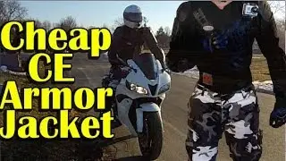 CHEAP Full Body CE Armor Jacket Review - Urban Motorcycle Gear - Perrini Armor Jacket Review