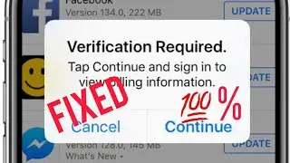 how to fix verification required on Appstore| How to stop Verification Required when installing Apps