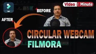 Circle Overlay for Webcam Videos- How to Circle Facecam Editing Effect | Masking in Filmora Tutorial