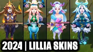 ALL LILLIA SKINS SPOTLIGHT 2024 | League of Legends