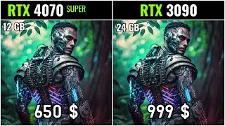 Rtx 4070 Super Vs Rtx 3090  - TEST IN 19 GAMES 1080P - 2K - 4K