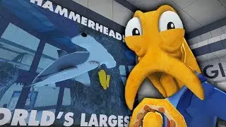 Octodad #4 ПАПА ОСЬМИНОГ в ОКЕАНАРИУМЕ игра про СМЕШНОГО ОСЬМИНОГА