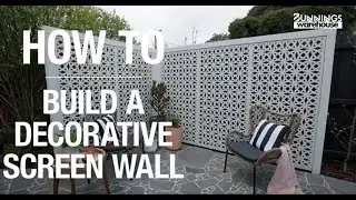 How to build a decorative screen - Bunnings Warehouse