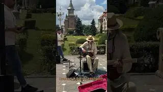 Busking in Timisoara Romania - Gypsy Queen #busking #blues #busker