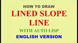 HOW TO DRAW LINED SLOPE WITH AUTO LISP | AutoCAD