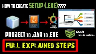 How to convert project files into setup file (.exe) | Make your own setup file  - java tutorial#21