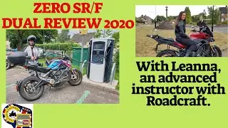 Zero SR/F electric motorcycle dual review with Leanna: Something different. 2020