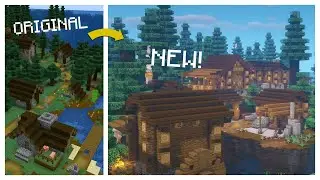 Minecraft: Transforming a SPRUCE VILLAGE