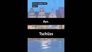 Tschüss! German Vocabulary FAST  #german #deutsch #learngerman