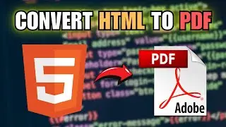 How to Convert Html to Pdf 2024 Adobe Acrobat Tutorial