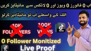 how to make tiktok 0 followers monitized acc|How To earn Money on TikTok by Zero Followers Account