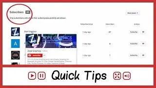 YouTube Subscribers List - How to view Subscribers on YouTube - FAQ Tube