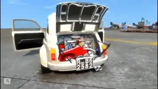 GTA 4 IV FIAT 500 ABARTH 695 CRASH TESTING HD