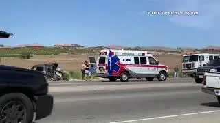 Fatal head-on crash shuts down Bear Valley Road in Apple Valley Sunday. -- Victor Valley News.