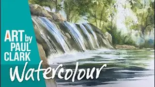 How to paint a waterfall in watercolour by Paul Clark