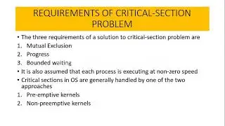 The Critical-Section Problem