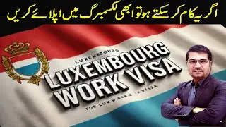 If You Can Do This Job, Then Apply In Luxembourg Right Now I Urdu I Easy Visa