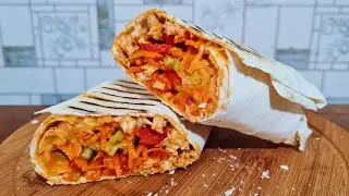 Такую ШАУРМУ в шаурмичной не купишь. Шаурма с самым вкусным соусом☆