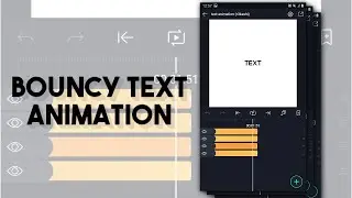 bouncy text animation ; alight motion tutorial