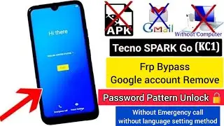 tecno kc1 frp bypass and lock remove without computer android 9. emergency call method not working