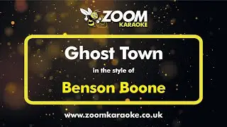 Benson Boone - Ghost Town - Karaoke Version from Zoom Karaoke