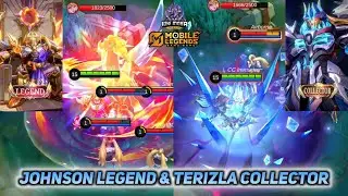 JOHNSON NEW SKIN LEGEND 2025 & TERIZLA NEW SKIN COLLECTOR - GAMEPLAY SKILLS MOBILE LEGENDS