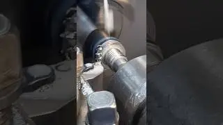 lathe We clamp the part into the mandrel and cut the thread