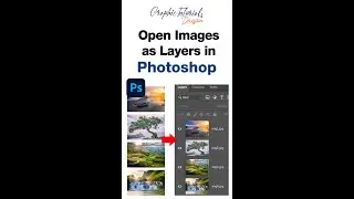 Open Images as Layers in Photoshop | #shorts