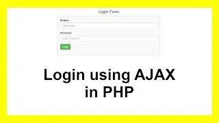 Login using jQuery AJAX in PHP and MySQL with Source Code