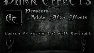 Adobe After Effects - Plugins Series - Lesson #7 Keying Out with Keylight (Download in desc)