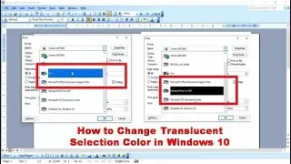 How to Change Translucent Selection Color in Windows 10