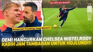 Dilatih Secara Privat!! Cara Van Nistelrooy Tingkatkan Kualitas Rasmus Hojlund & Striker MU Lainnya