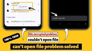 Cant open file problem solved | File corrupted problem | Couldnt open file - Solved