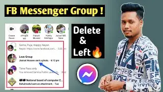 How To Delete Facebook Messenger Group Permanently 🔥 Messenger Group Delete